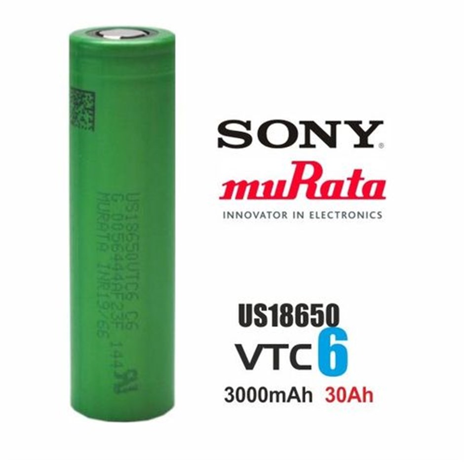 Sony Murata VTC6 3000mAH 30A 18650 Pil