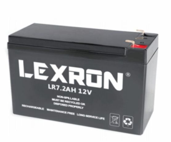 Lexron 12V 7.2 AH Kuru Akü UPS Aküsü